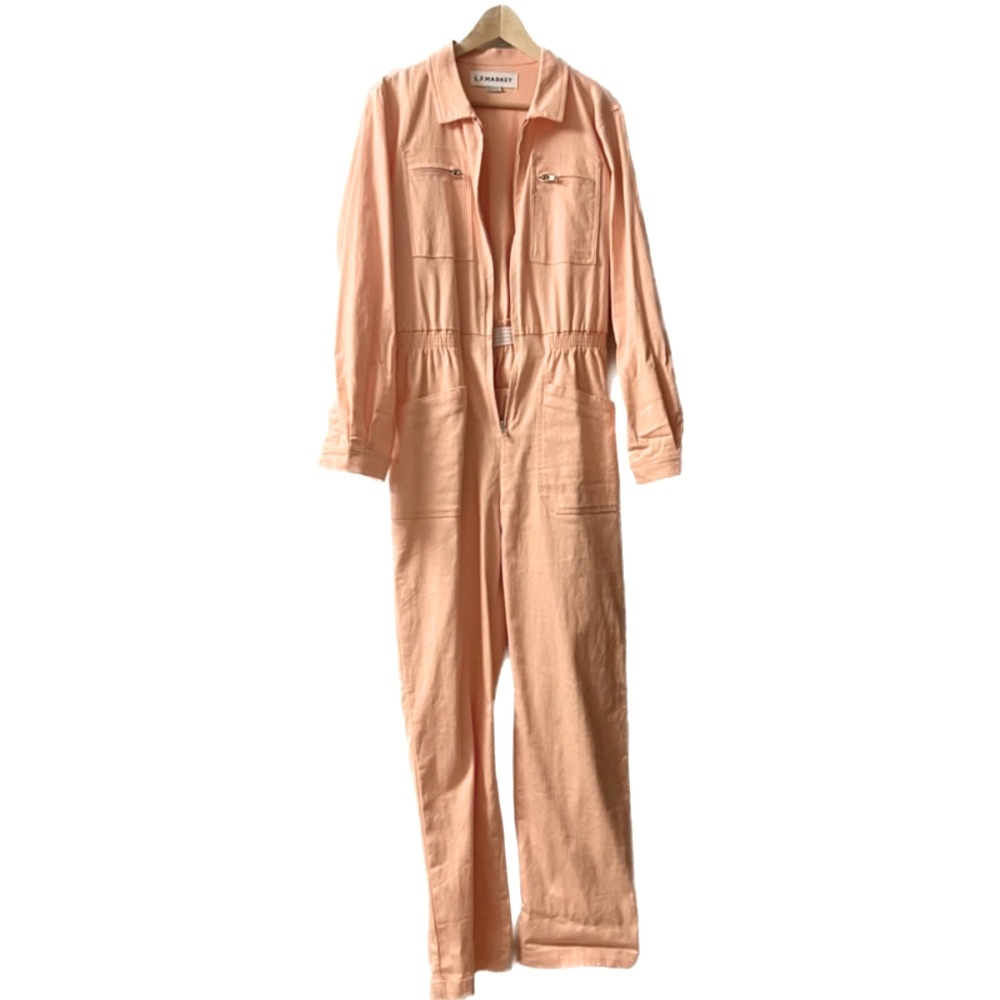 L.F. Markey Danny Boiler Suit/ Jumpsuit Pink Long Sleeve